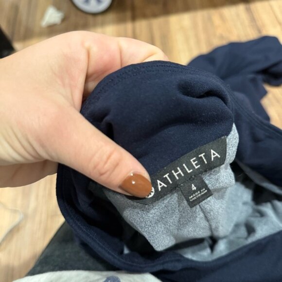 Athleta Soho Navy Blue Lined Jogger Pants - Picture 8 of 8